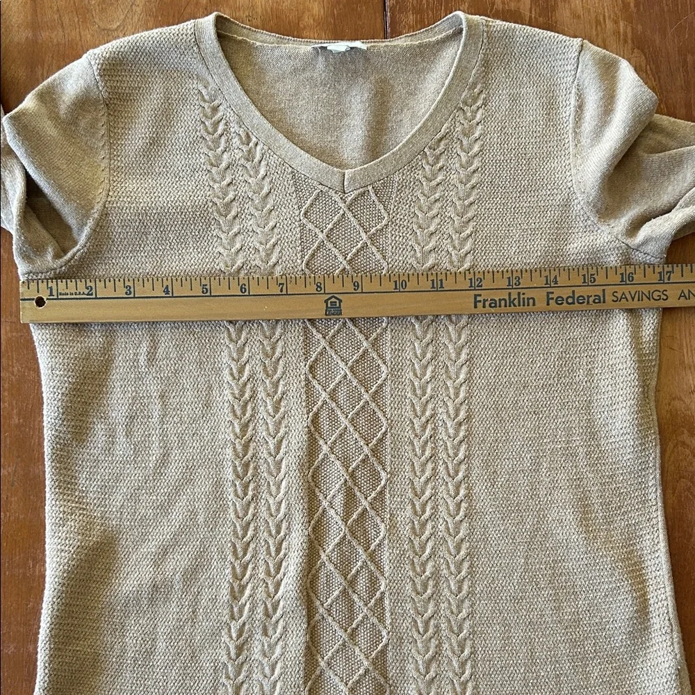 Talbots Petite Camel Sweater size P - Picture 6 of 8